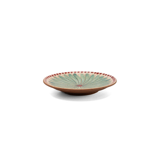 Red Daisy Ceramic Plate: Small