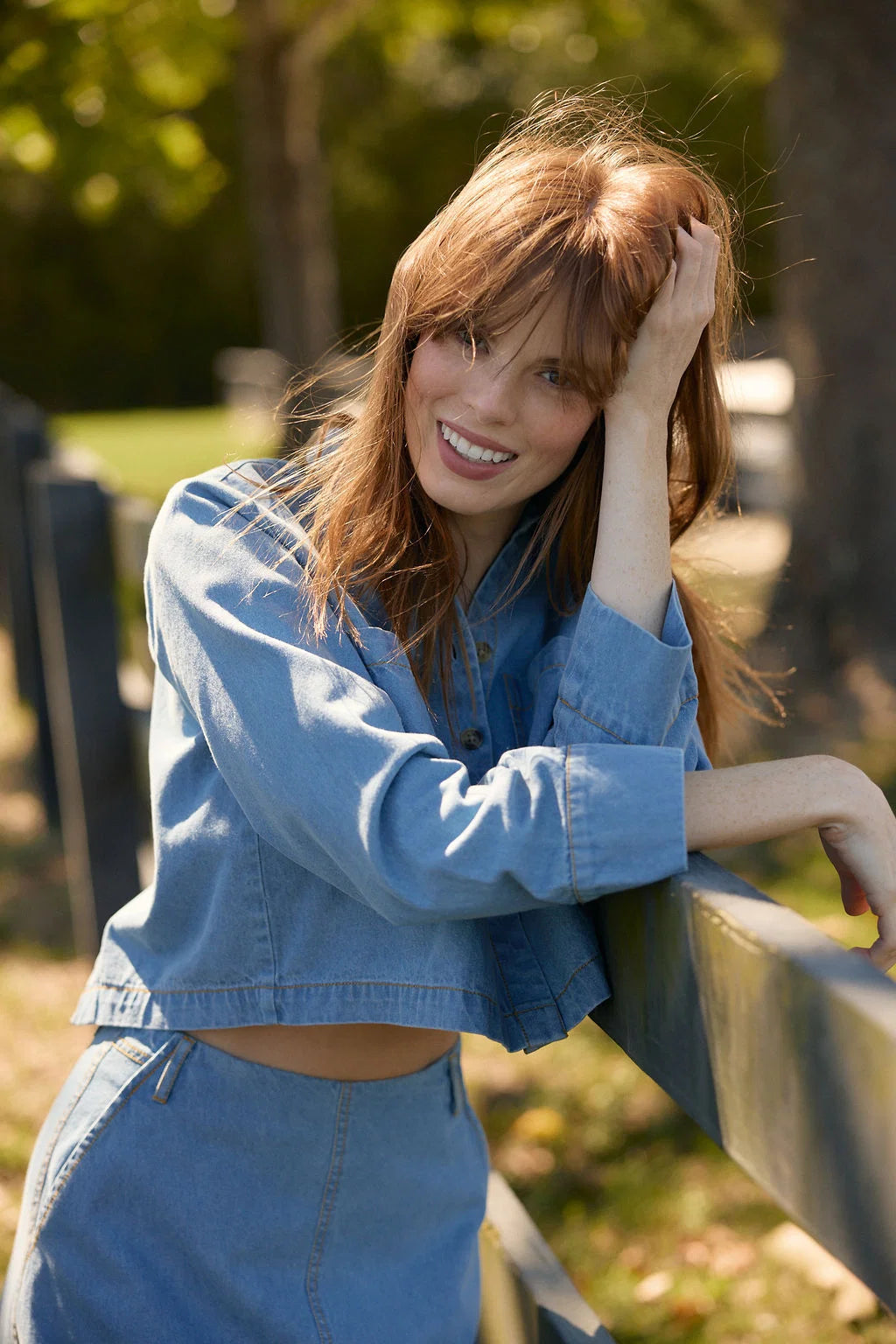 Megs Top-Denim