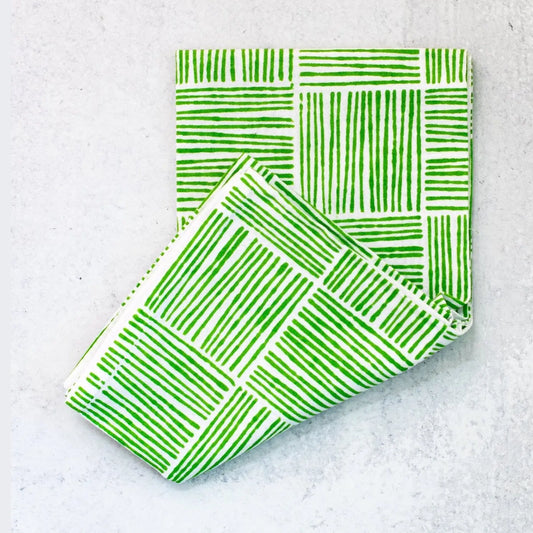Tea Towel - Striped, Vine