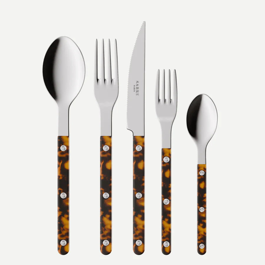 Bistrot Solid Tortoise 5 Piece Place Setting