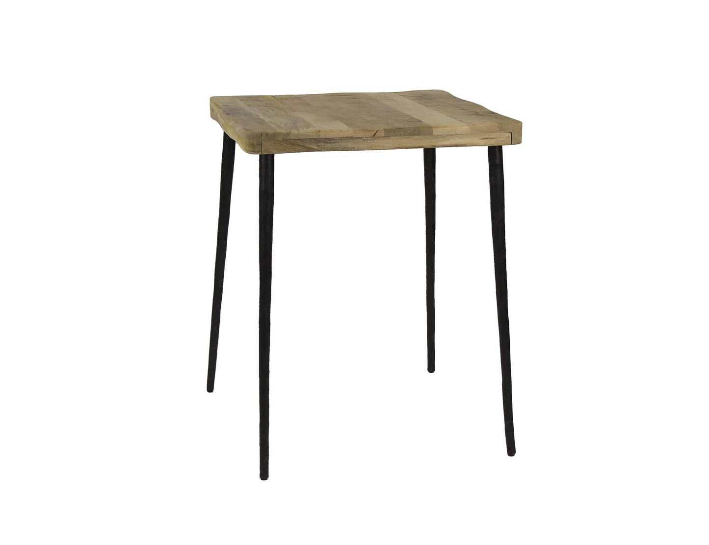 Mango Wood & Hammered Iron Cafe Table