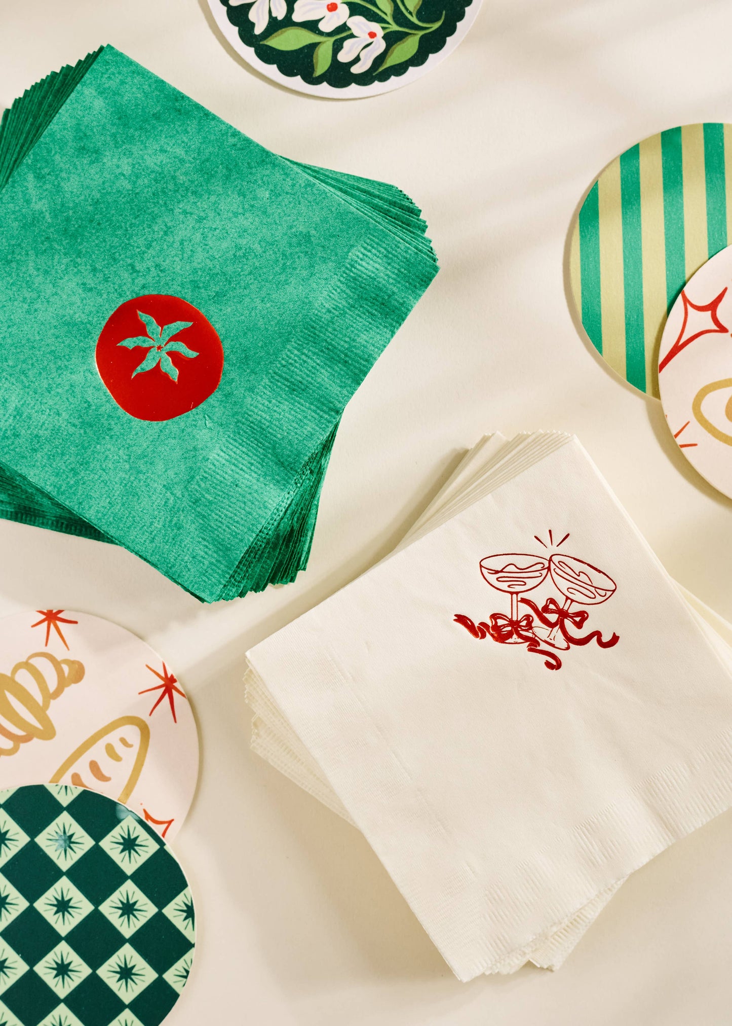 Cheers Cocktail Paper Beverage Napkin