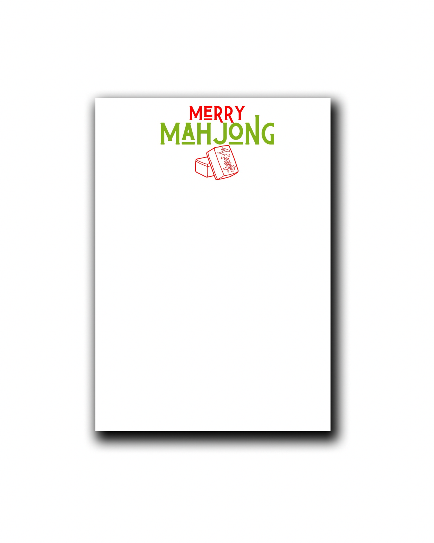 Merry Mahjong Notepad