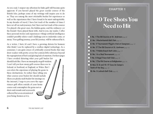 Golf Bucket List by Jeffrey Thoreson: Paper Over Board; 200 pages / English
