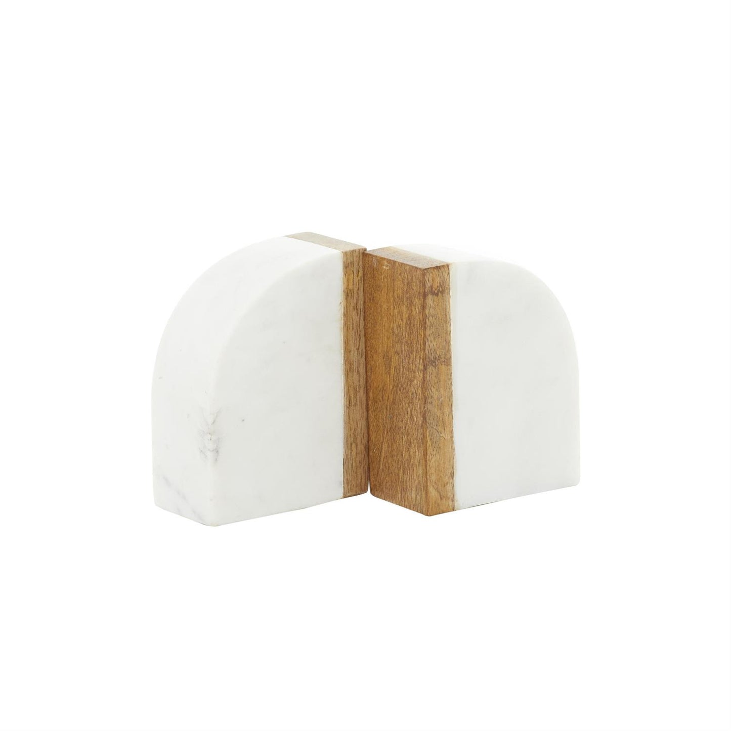 Marble & Wood Book End