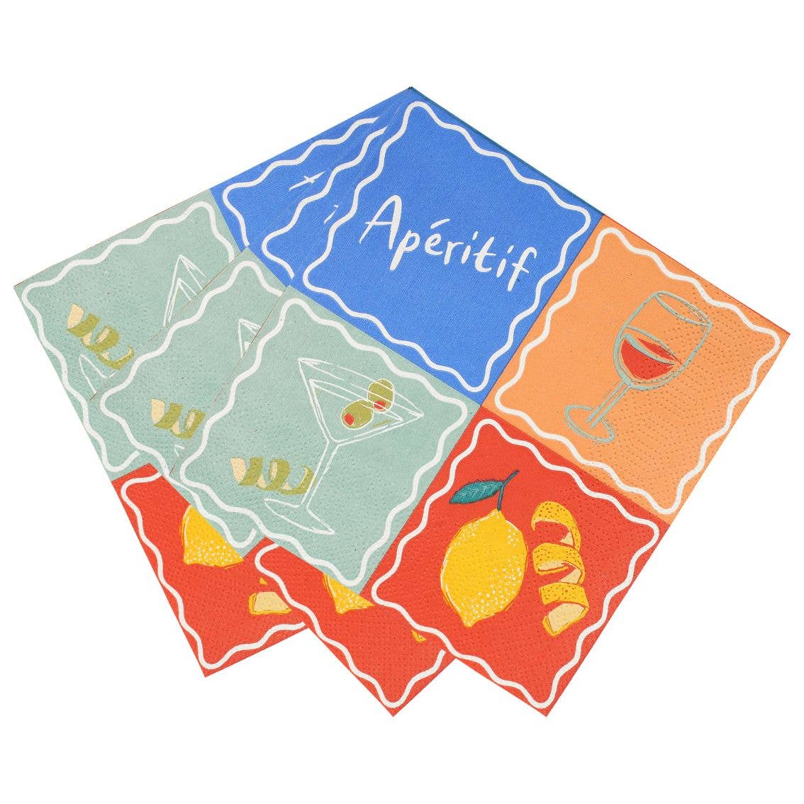 Bon Aperitif Recycled Paper Cocktail Napkins