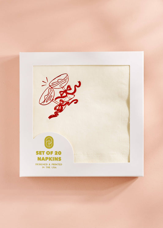 Cheers Cocktail Paper Beverage Napkin