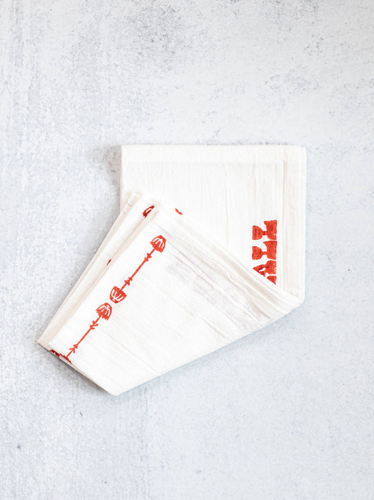 Tea Towel - Howdy, Terracotta