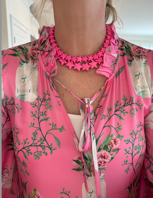Star Necklace - Large - Bubblegum Pink: Large - Bubble Gum Pink / Necklace