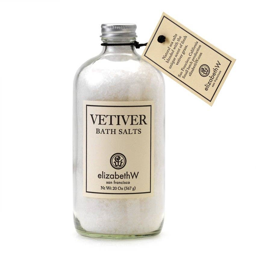 Vetiver Bath Salts in Bottle