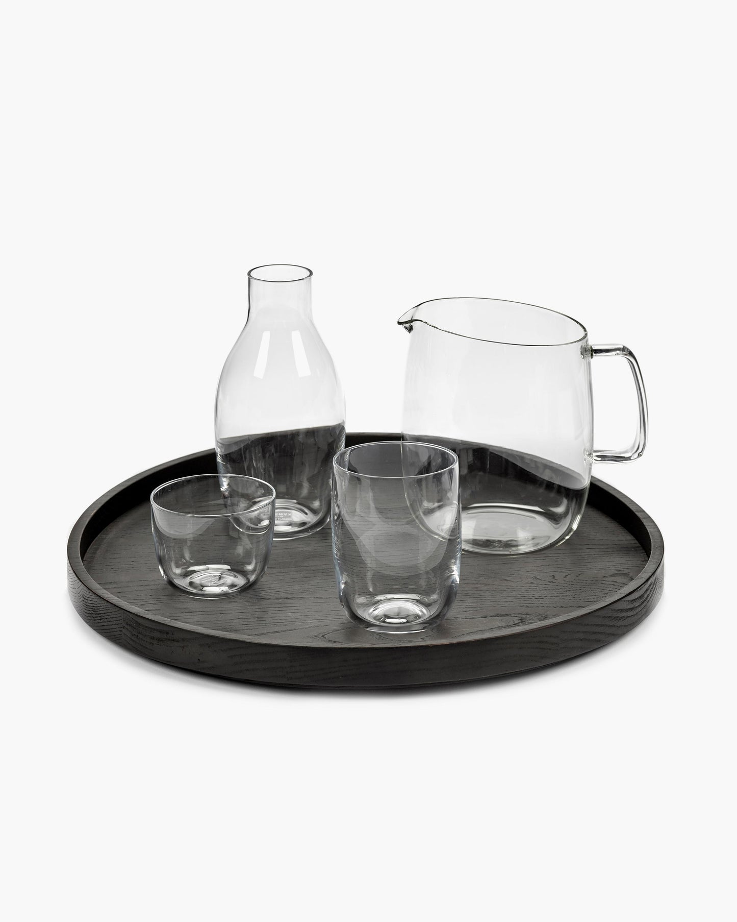 Black Round Passe Tray