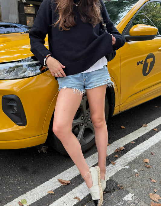 Jessie Boxy Cashmere Crewneck