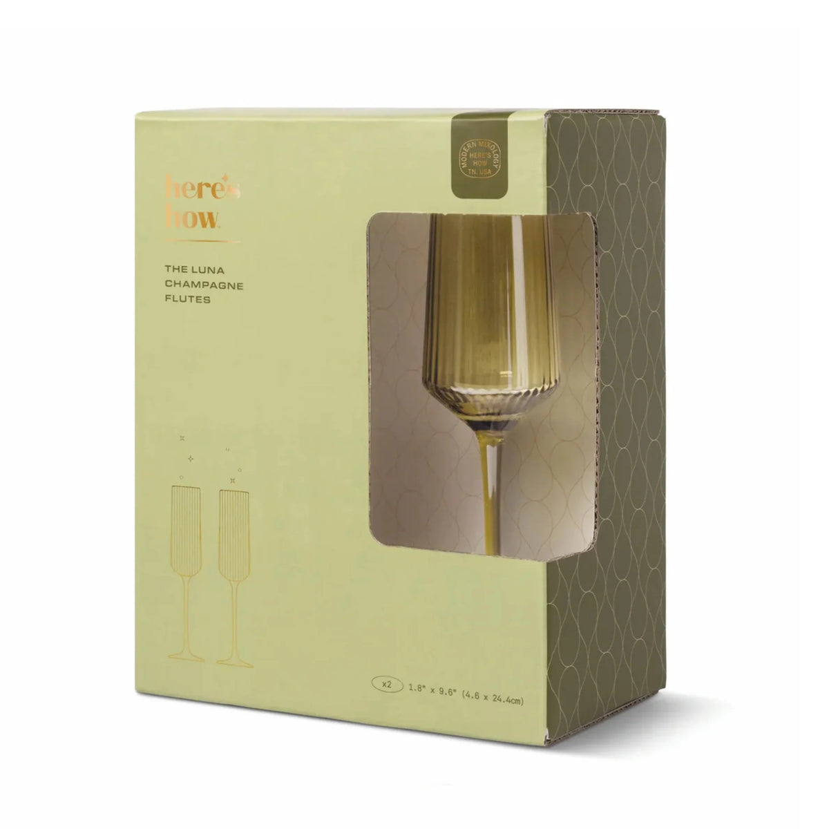 The Luna Champagne Flutes Set/2
