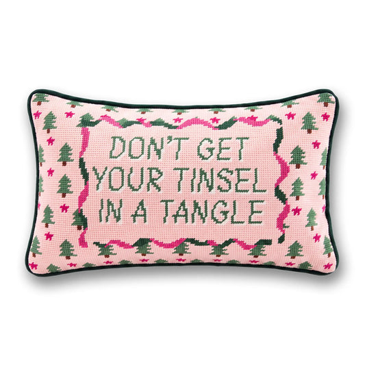 Christmas Needlepoint Pillow