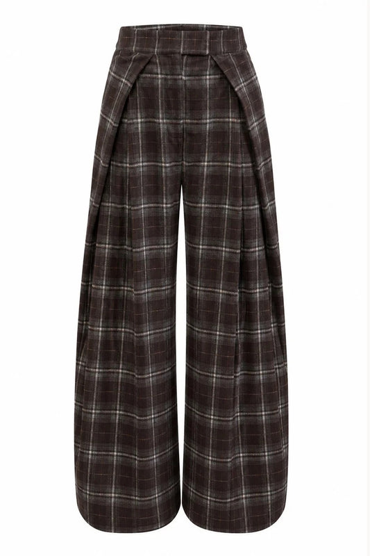 Nell Pant- Brown Flannel