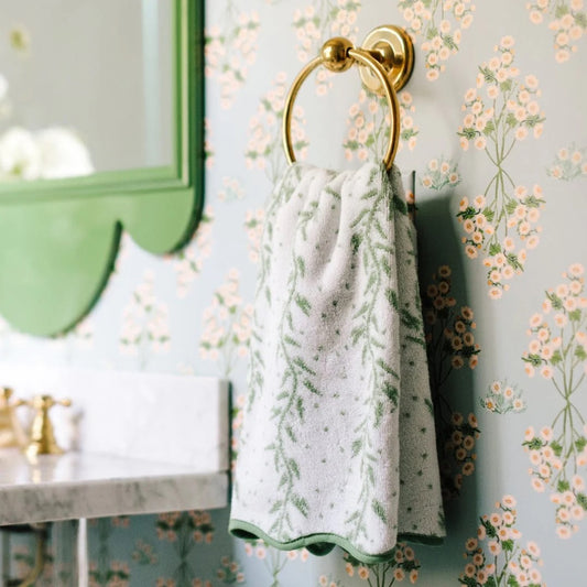 Patterned Hand Towel- Willow