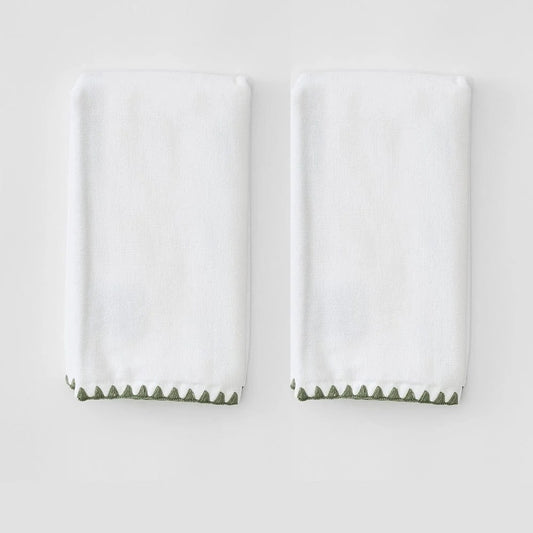 Standard Stitched Edge Powder Hand Towels (pair)