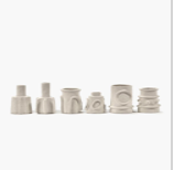 Vase Assorted Set of 6 Beige Molly