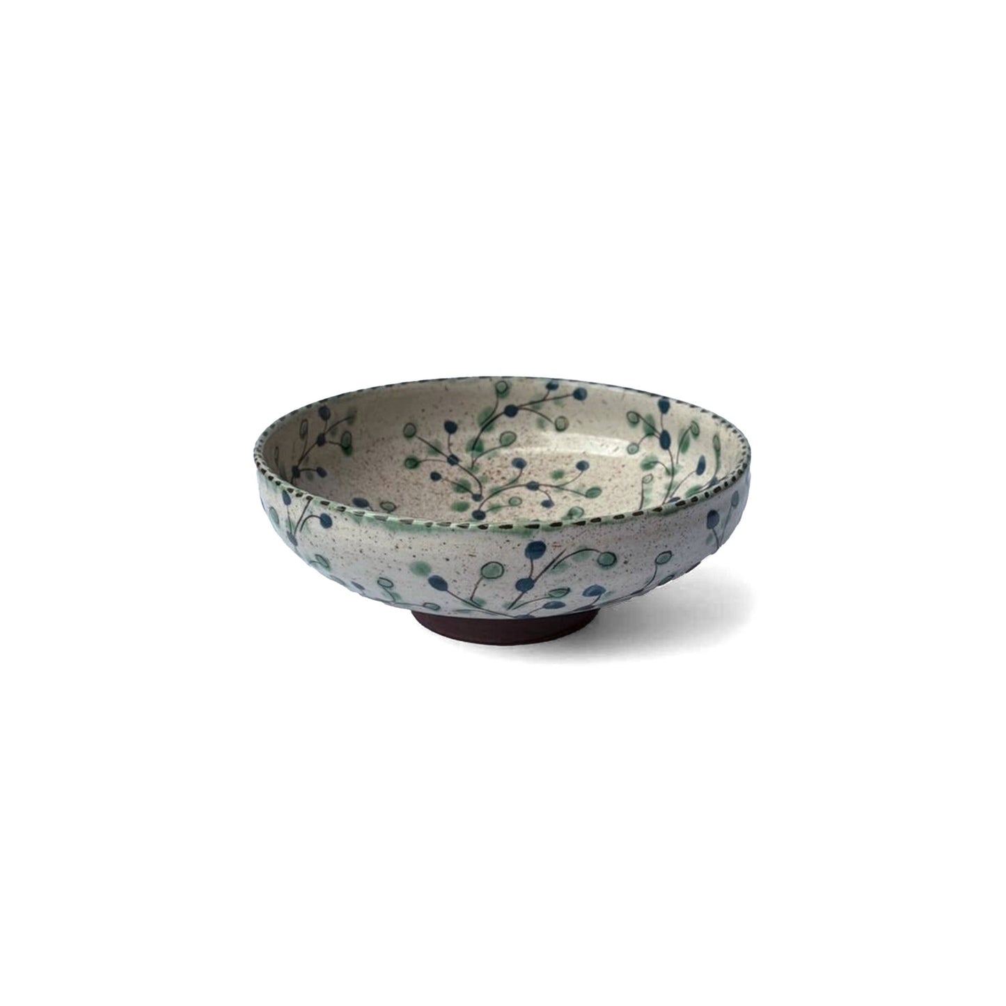 Grapevine Flat Ceramic Bowl