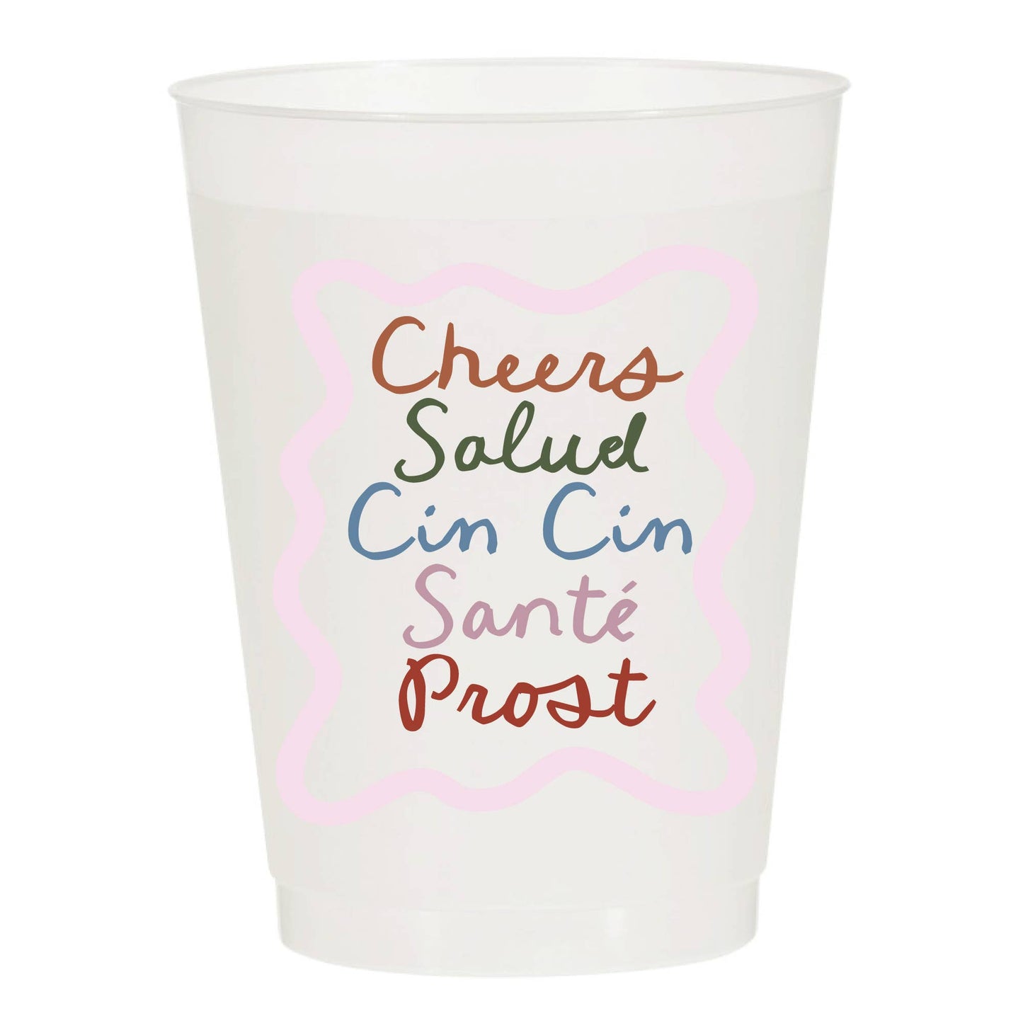 Cheers Salud Frosted Cups