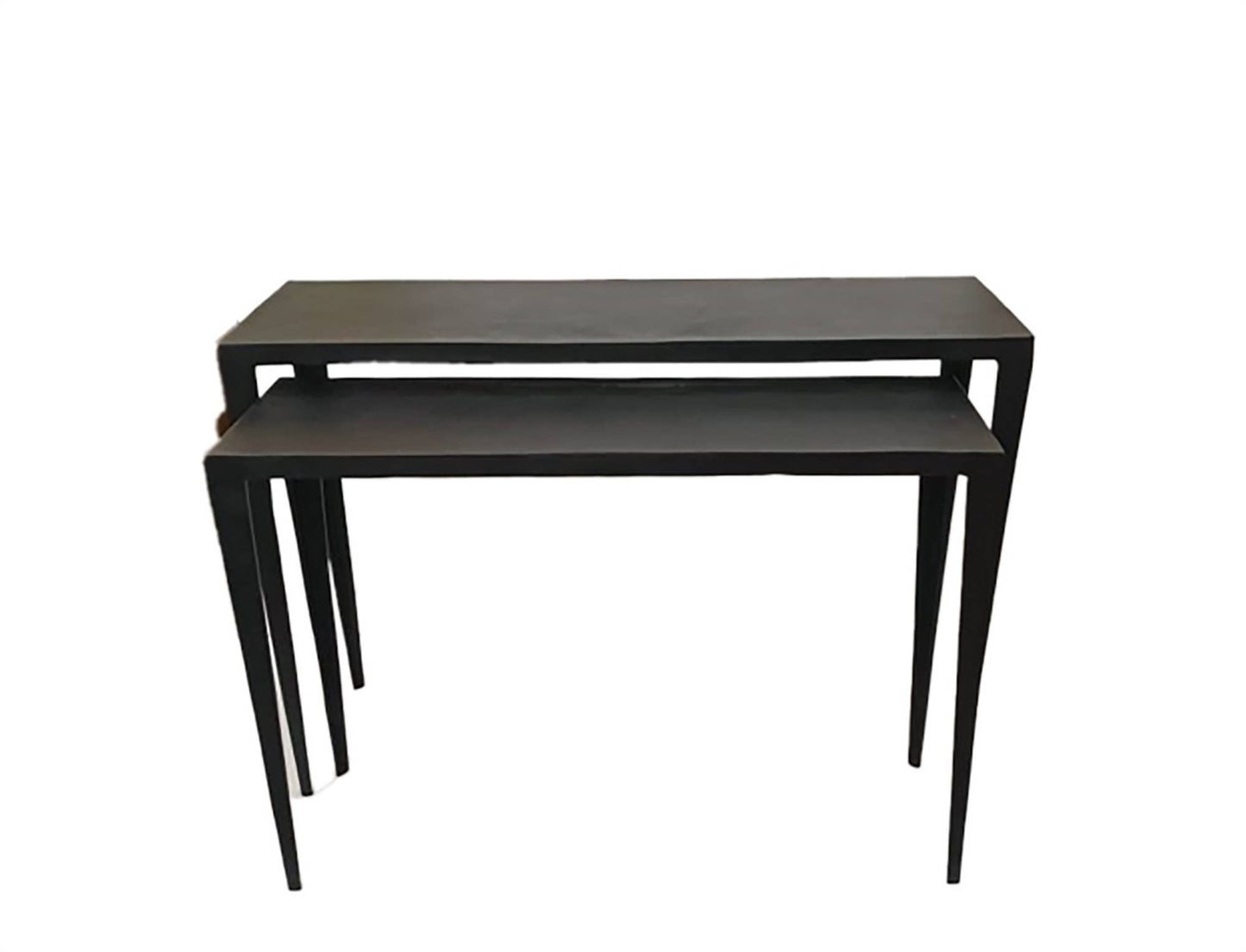 Black Antique Console Tables - Set of 2