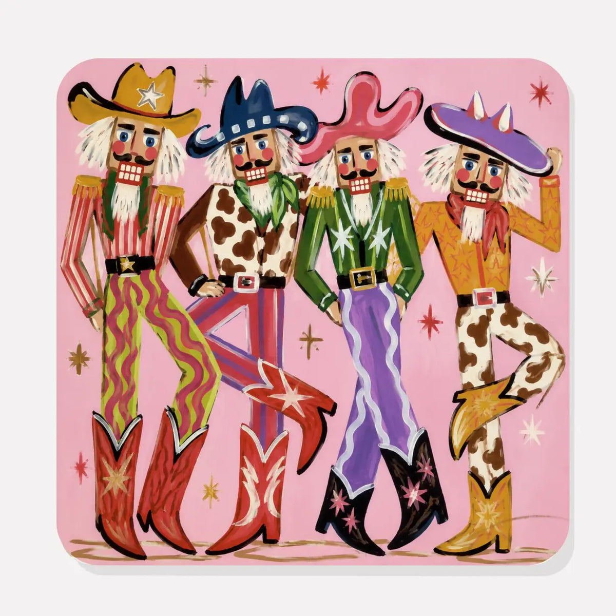 Crackin' Cowboy Coaster Set/4