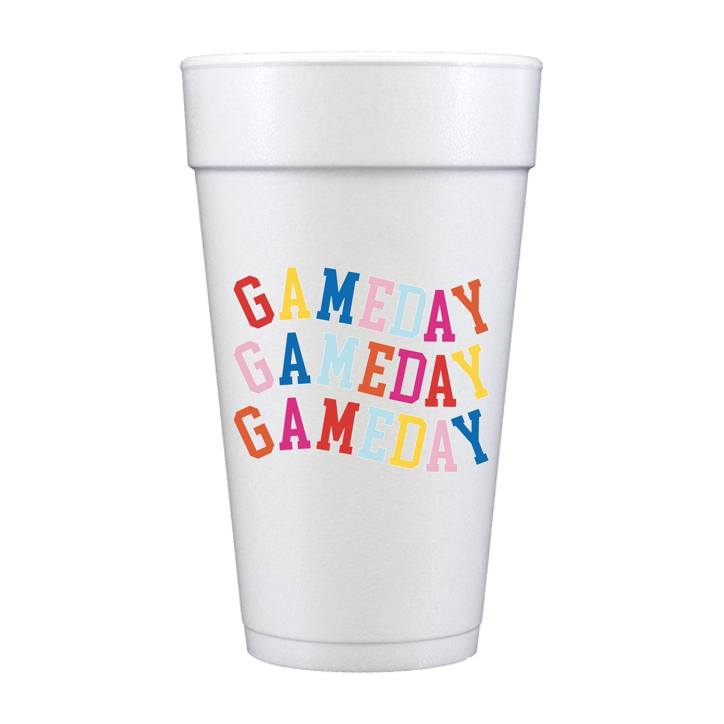 Game Day Full Color Foam Cups