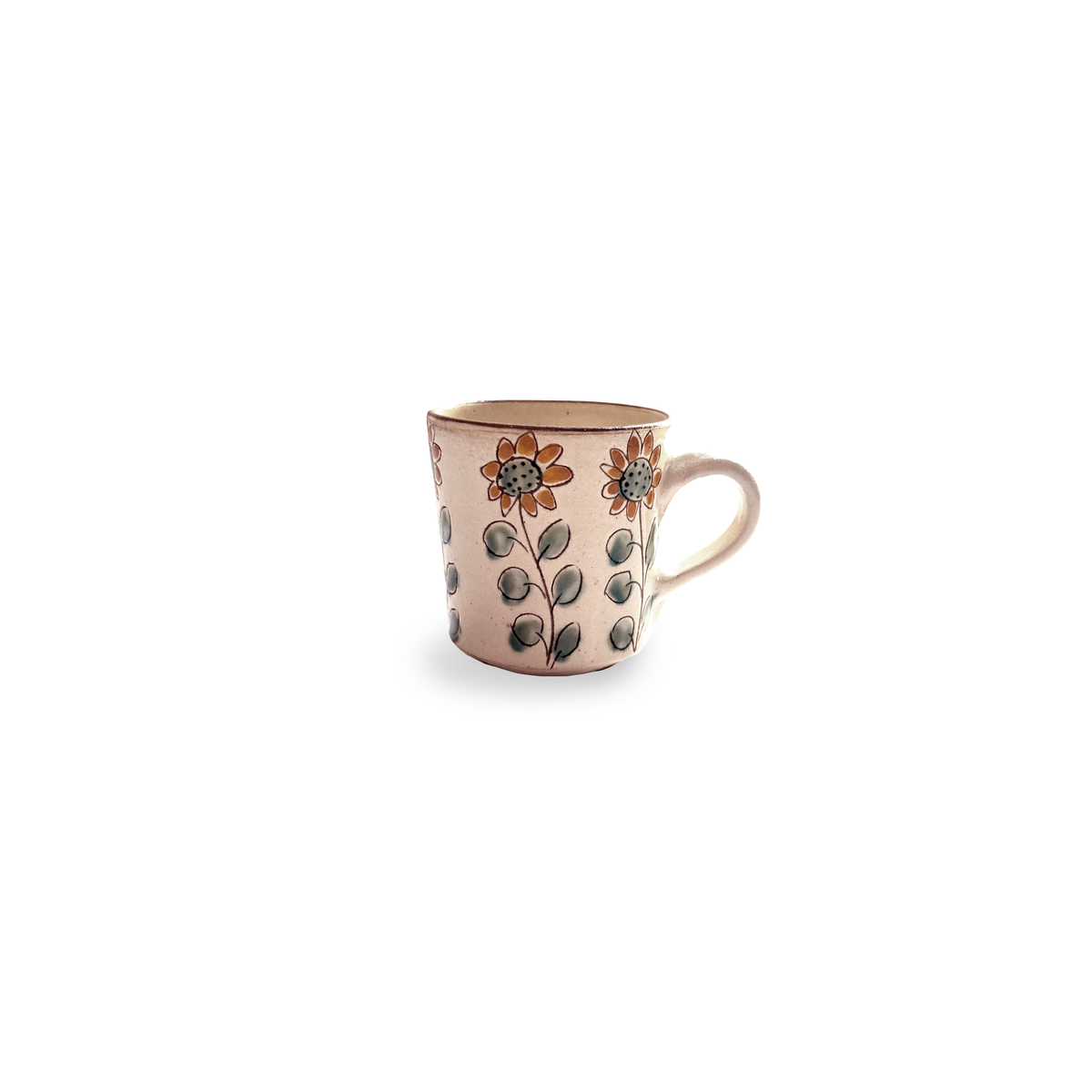 Sunflower Ceramic Espresso Cup: Without