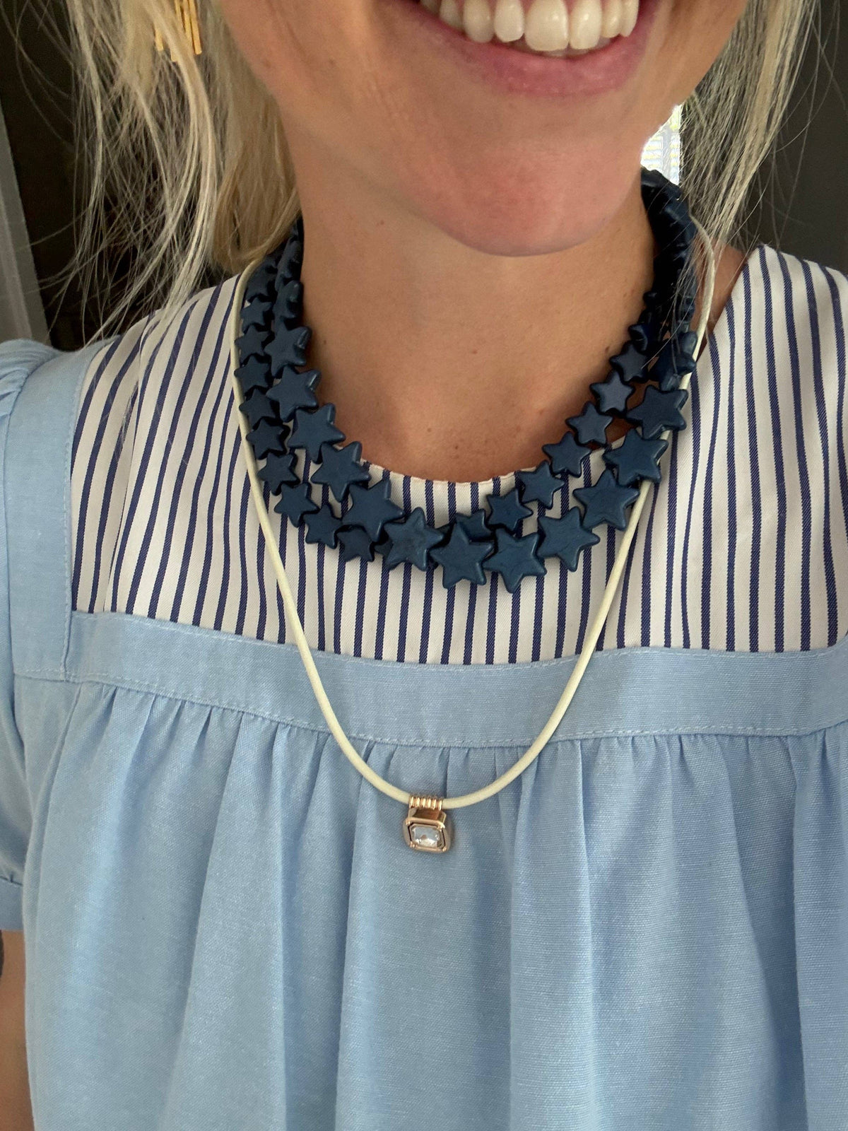 Star Necklace - Small - Navy: Navy / Necklace