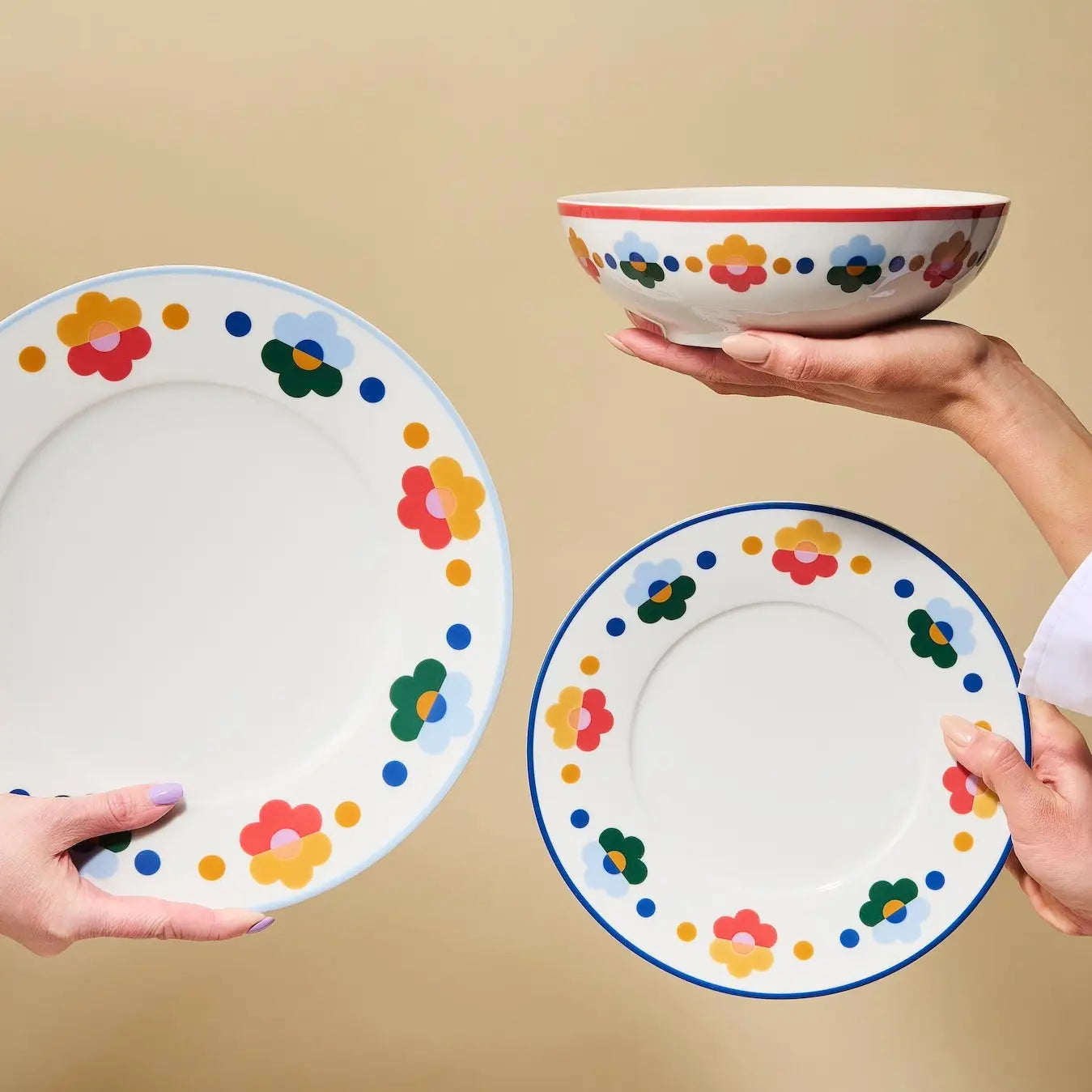 Floral Porcelain Salad Plate