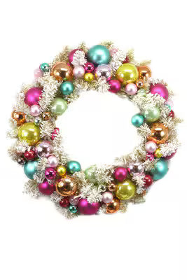 FLOCKED WREATH