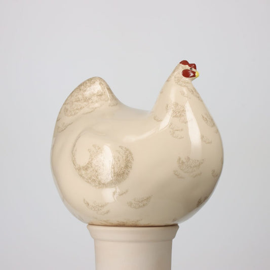 Hen White Spotted Grey