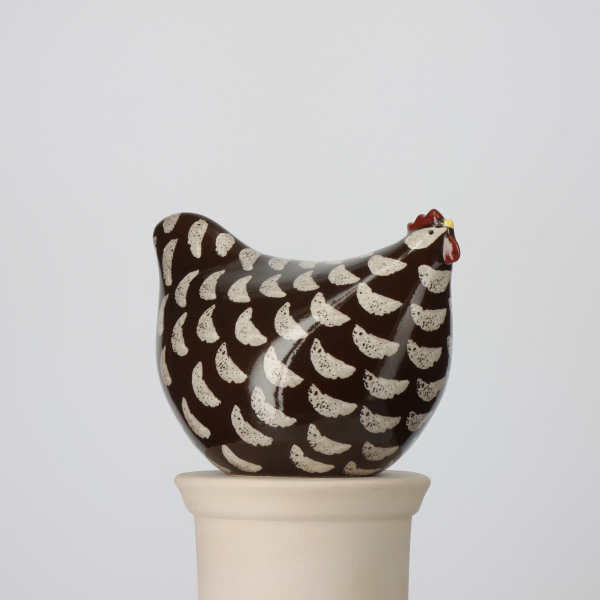 Chicken Black Spotted with White