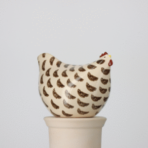 Chicken White with Black Spots