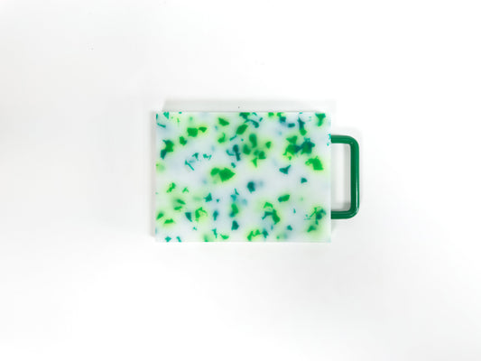 Small Cutting Board Green/White