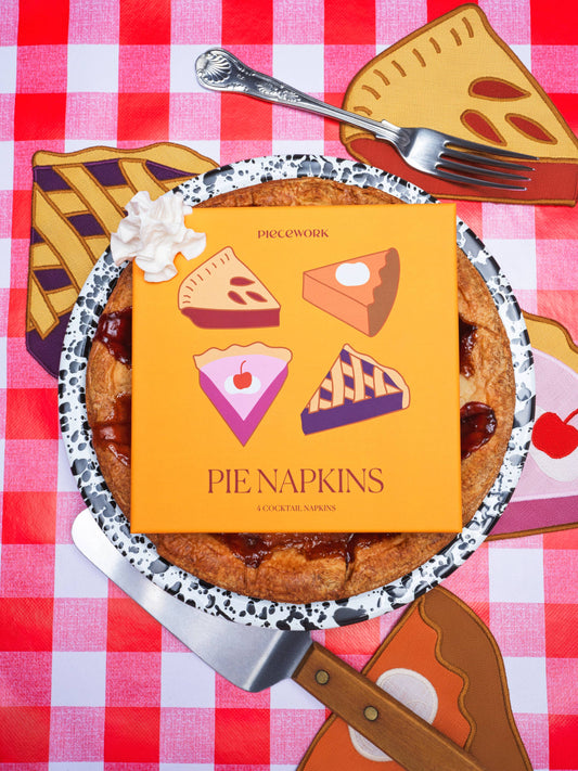 Pie Cocktail Napkins - Set of 4