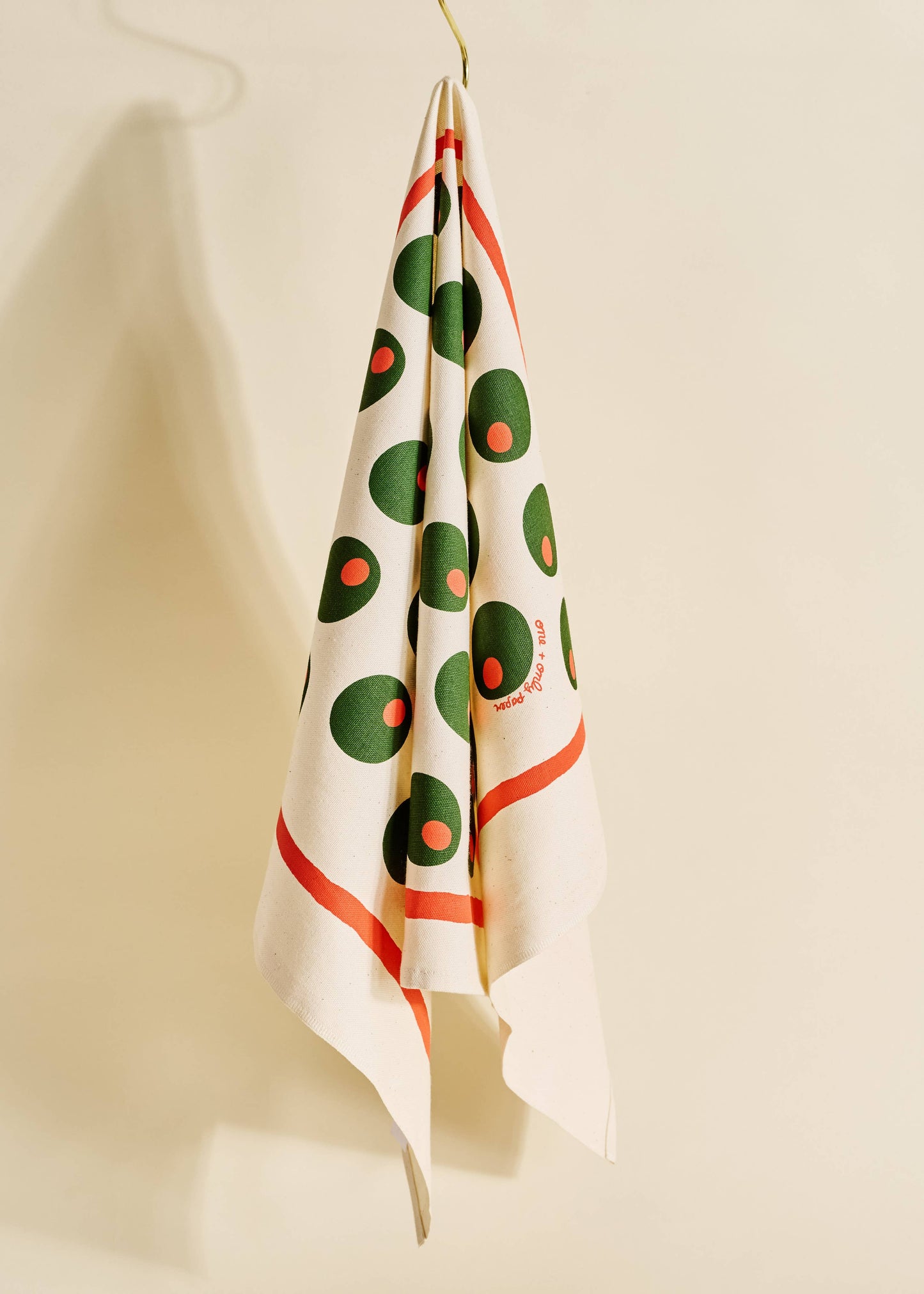 Dirty Martini Olive Cotton Tea Towel