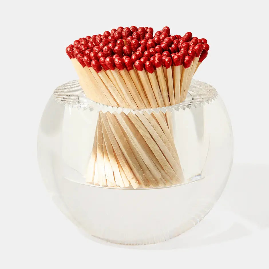 Round Match Striker- Metallic Red Matches