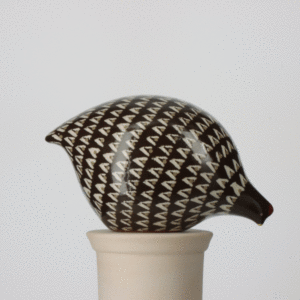 Quail Black with White Spots