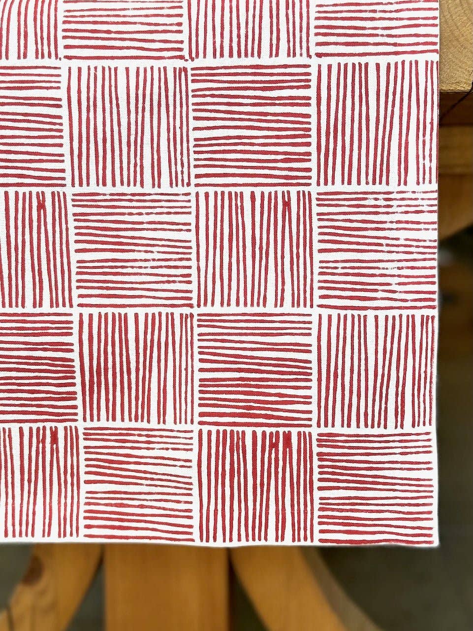 Table Runner - Red Striped
