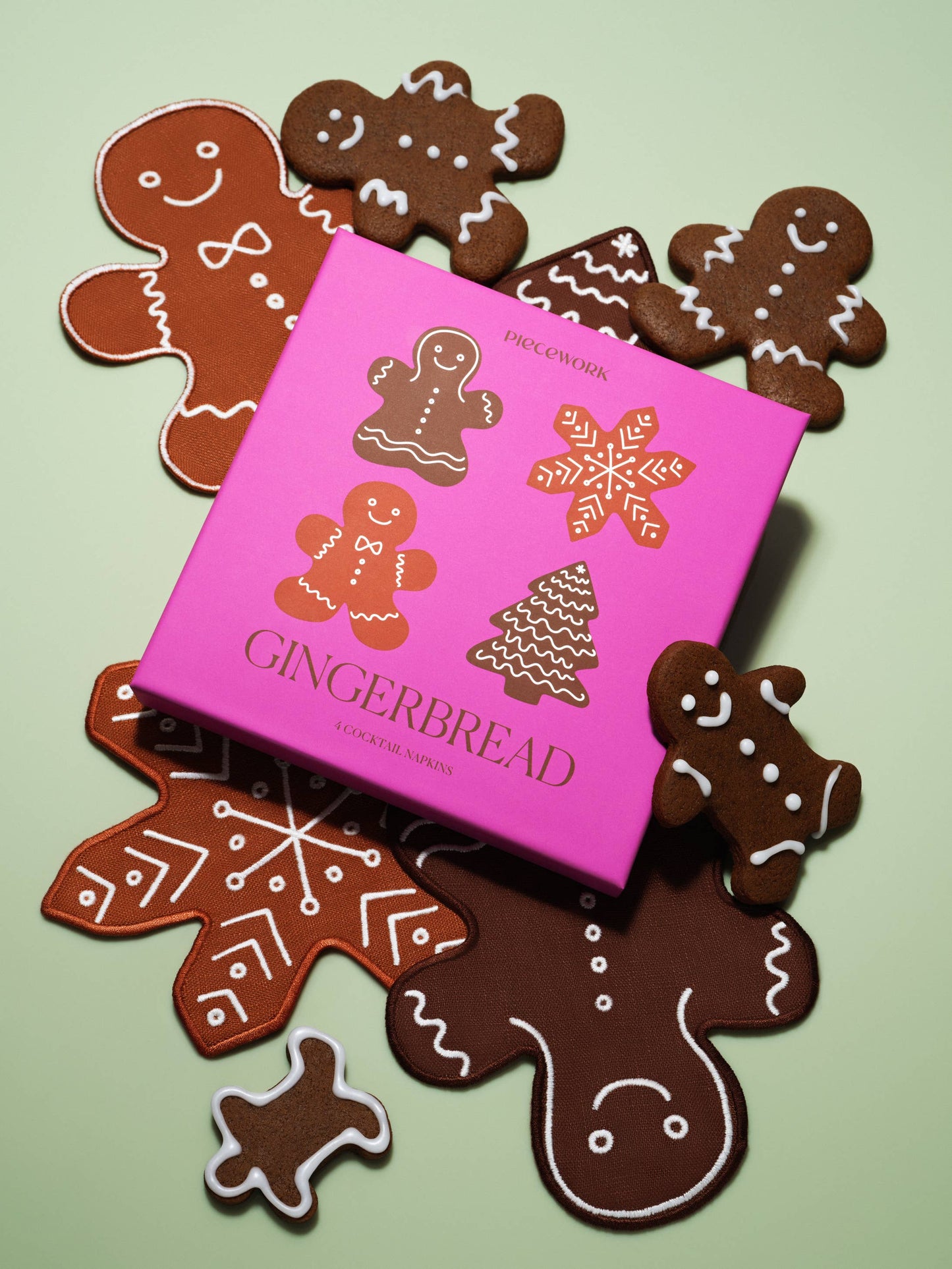 Gingerbread Cocktail Napkins - Set of 4