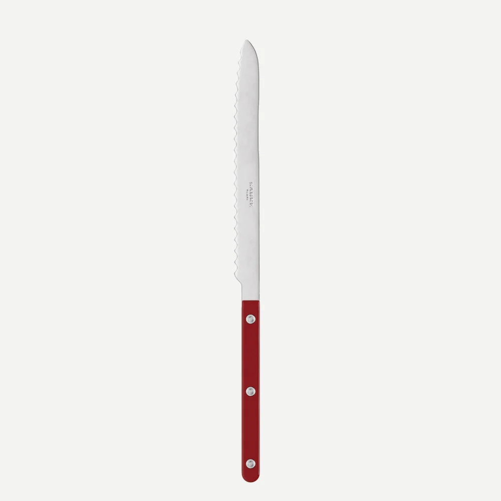Bistrot Solid Bread Knife- Burgundy