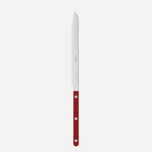 Bistrot Solid Bread Knife- Burgundy