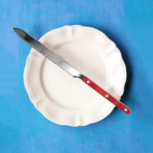 Bistrot Solid Bread Knife- Burgundy