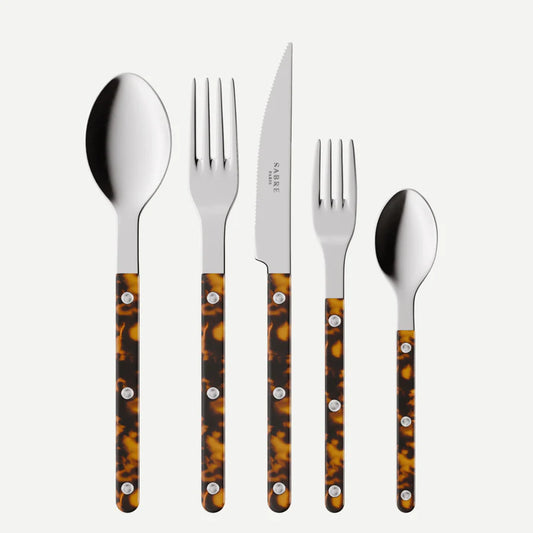 Bistrot Solid Tortoise 5 Piece Place Setting