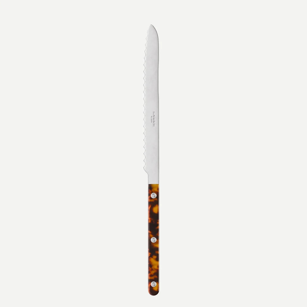 Bistrot Solid Bread Knife- Faux Tortoise