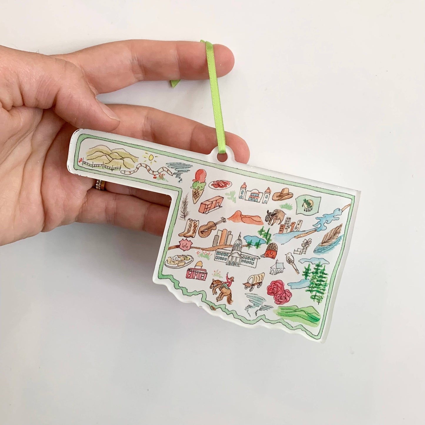 Oklahoma Icons Ornament