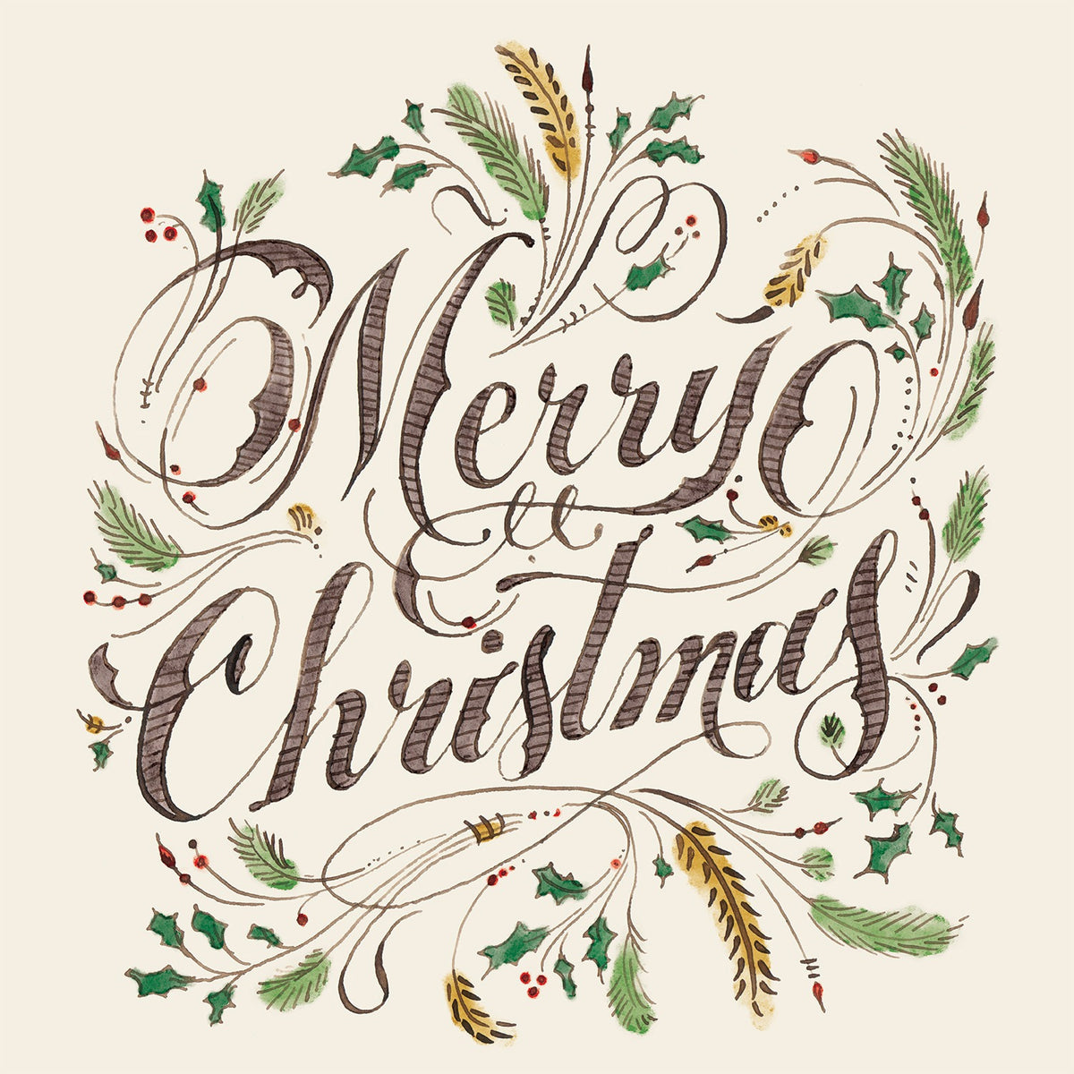 Merry Christmas Cocktail Napkins