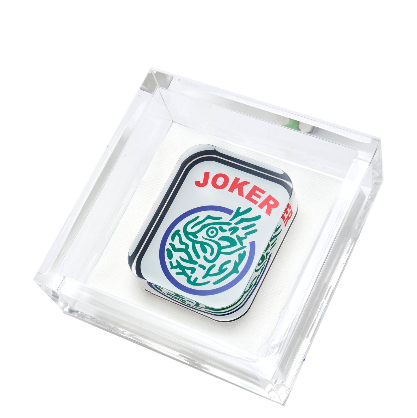 COCKTAIL NAPKIN HOLDER - MAHJONG