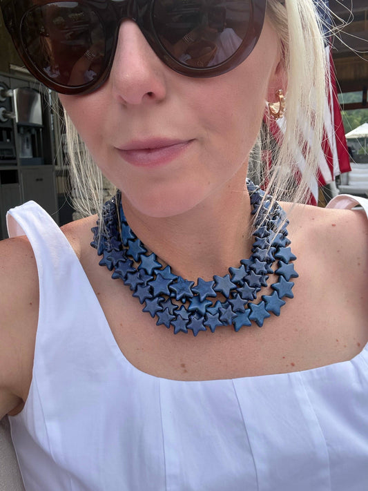 Star Necklace - Small - Navy: Navy / Necklace